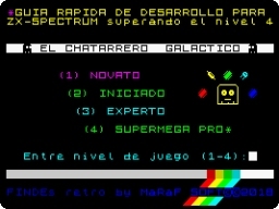 ZX-SPECTRUM retro game EL CHATARRERO GALACTICO