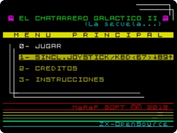 ZX-SPECTRUM retro game EL CHATARRERO GALACTICO
