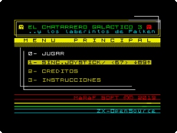 ZX-SPECTRUM retro game EL CHATARRERO GALACTICO