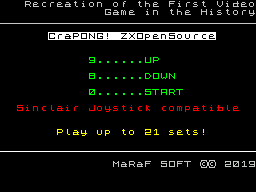gameplay CraPONG! proyecto ZXOPENSOURCE