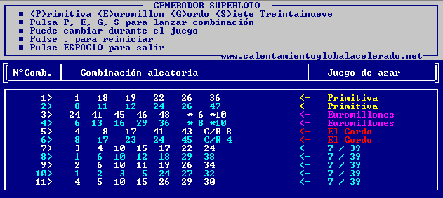 programa gratuito SUPERLOT
